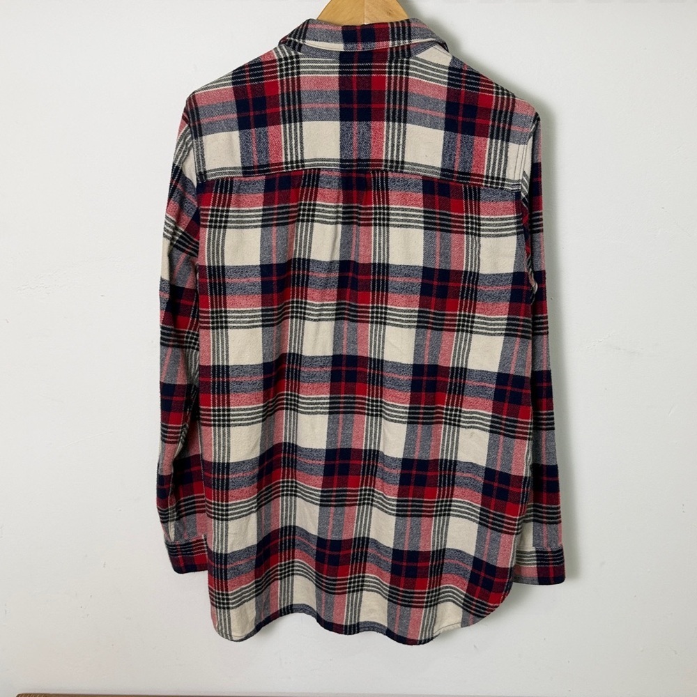 Madewell womens Classic Flannel Ex-boyfriend button down shirt size medium - Picture 6 of 8